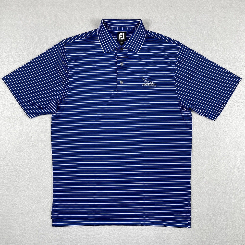 Footjoy Polo Shirt Mens Medium FJ Hartefeld National Golf PA‎ Travel Vacation